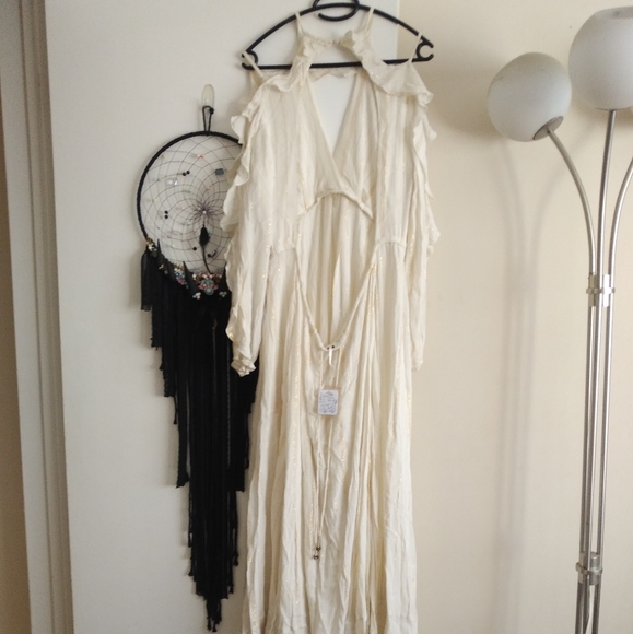 โSOLDโ Free People The Huxley Gold Summer Maxi - Picture 7 of 8